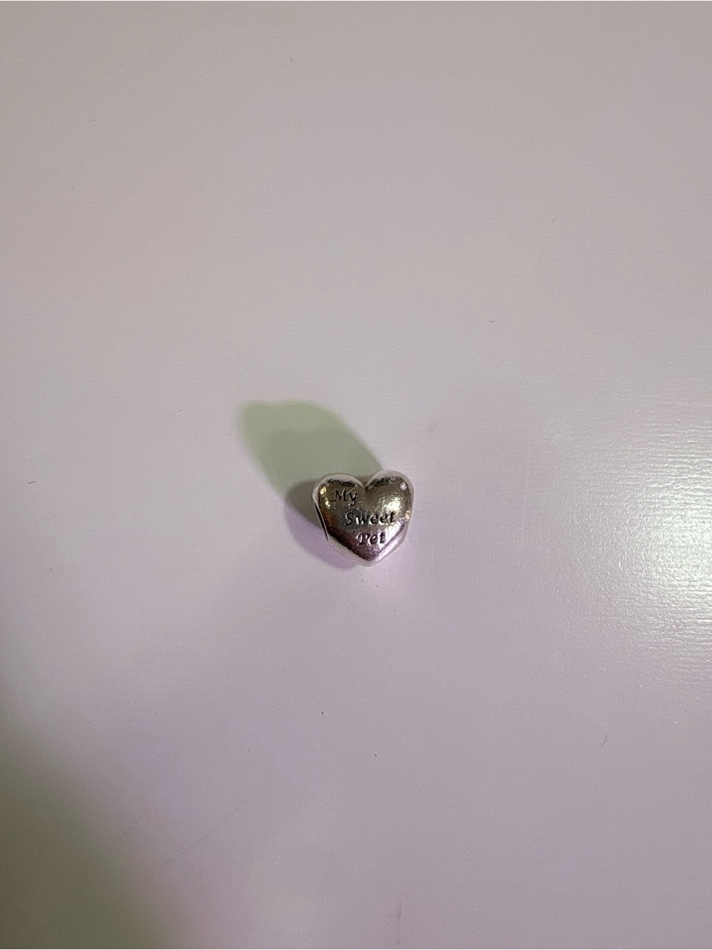 Pandora Silver Heart Charm (RETIRED)